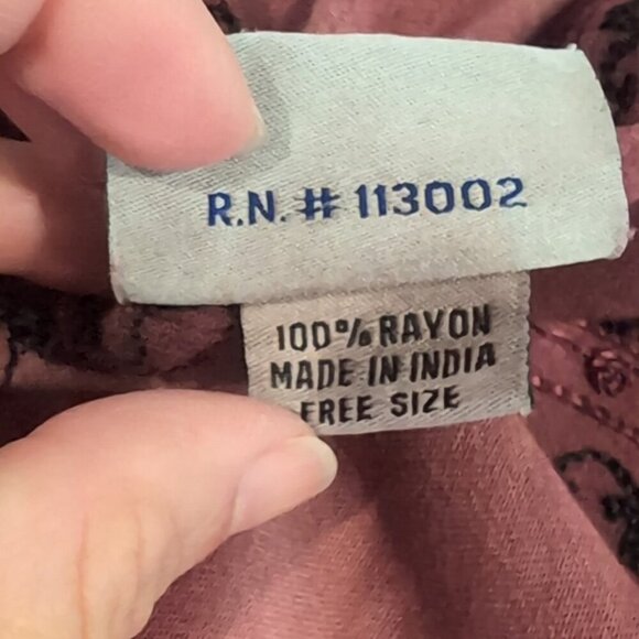 India Boutique Tie Dye Rayon Dress Umbrella Cover Up Embroidered Sleeveless O/S - Picture 16 of 16